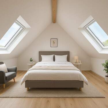 Visualisierung Ausbau Spitzboden - 