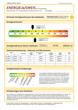 Energieausweis - 