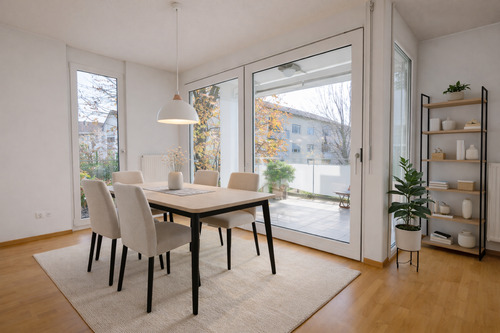 Essnische mit Zugang zum Balkon - KI Möbel - 