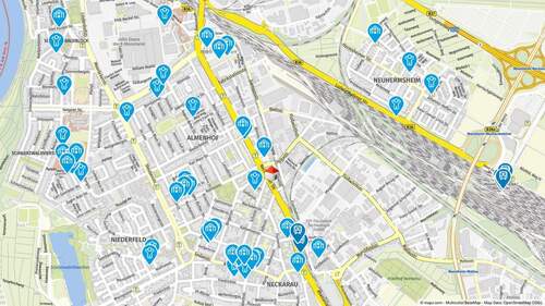 Lage - 1 Zimmer Etagenwohnung zur Miete in Mannheim / Neckarau