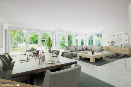 Wohnzimmer Erdgeschoss (Visualisierung) - 