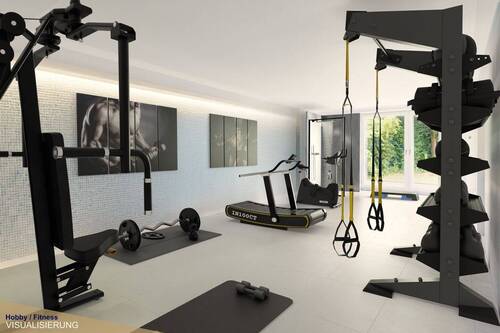 Hobby- & Fitnessraum (Visualisierung) - 