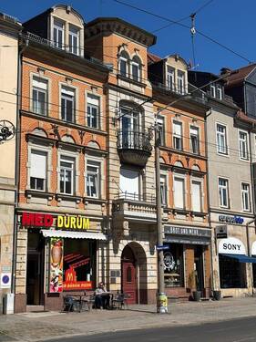 Straßenansicht - Denkmalgeschütztes Wohn- und Geschäftshaus in Bestlage Weißer Hirsch