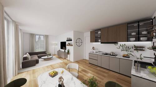 Wohnzimmer Ansicht 2 - Etagenwohnung mit 80,10 m&sup2; in Erlangen zum Kaufen