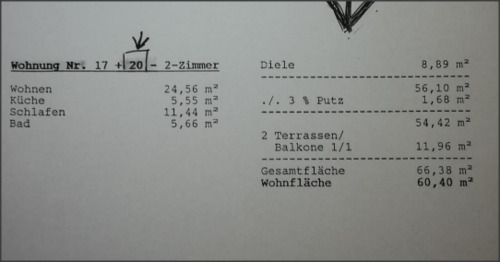 Wohnfläche - 