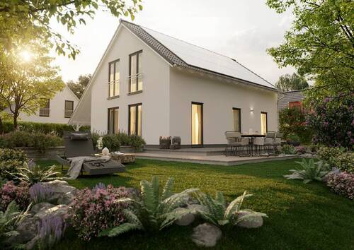 1- Bodensee 129 - Gartenansicht.png - Ein Zuhause das überzeugt im kommenden Baugeb. in Wendessen.