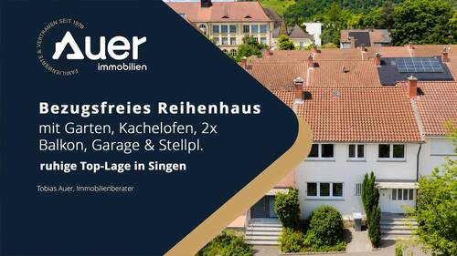 MSS7A Thumbnail 1 - bezugsfr. Reihenhaus mit Garten, Kachelofen, 2x Balkon, Garage & Stellpl. ruhige Top-Lage in Singen!