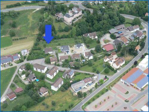 Luftbild-1 - 6 Zimmer Mehrfamilienhaus, Wohnhaus in Gailingen am Hochrhein