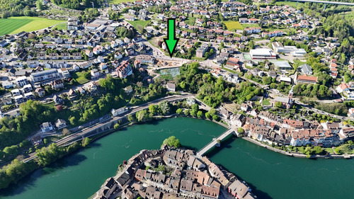 Laufenburg_Baustelle mit Pfeil.png - 2 Zimmer Etagenwohnung in Laufenburg (Baden)