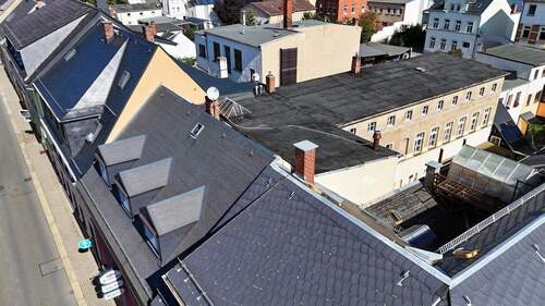 Luftperspektive - Mehrfamilienhaus, Wohnhaus mit 120,00 m&sup2; in Elsterberg zum Kaufen