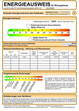 Energieausweis (Auszug) - 