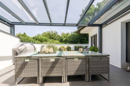 Terrasse - Bungalow mit 152,60 m&sup2; in Leverkusen zum Kaufen