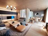 Wohnzimmer KI generiert - 