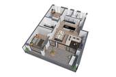 3D - Grundriss W15 - 