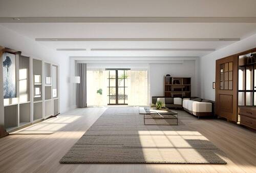 Wohnzimmer_Staging_1 - 7 Zimmer Mehrfamilienhaus, Wohnhaus zum Kaufen in Griesheim