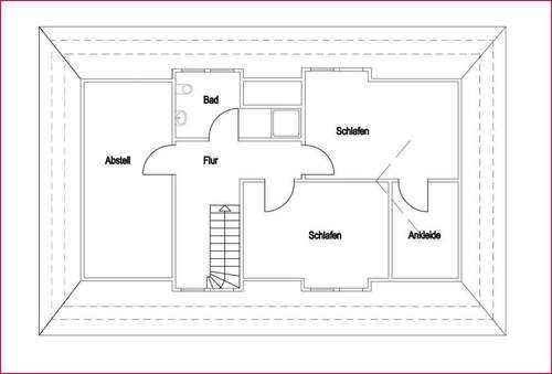 Dachgeschoss - 4 Zimmer Einfamilienhaus in Drage