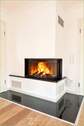 Kaminofen mit Feuer - 