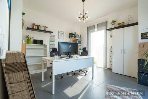 Arbeitszimmer im EG - virtuell Möbliert - 