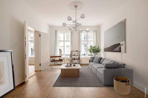 Digitales Staging Zimmer 4 - Geschmackvolle Altbauwohnung im nicht einsehbaren Hochparterre in zentraler, ruhiger Lage im beliebten Dichterviertel von Berlin-Mitte