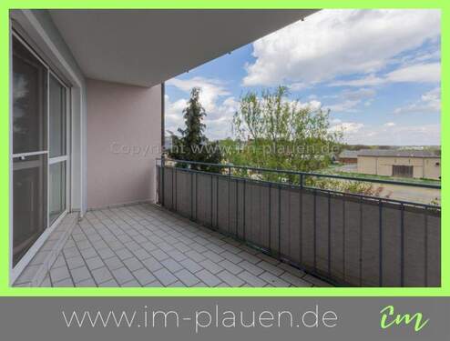 Balkon - 3 Zimmerwohnung zur Miete im Stadtteil Neundorf von Plauen - moderne EBK - Pkw Stellplatz