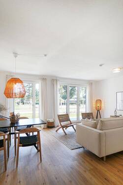 Beispielansicht möblierter Wohnbereich - Ihr exklusives Zuhause im Grünen: Die Halske Gärten