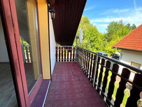 Blick auf den Balkon - 