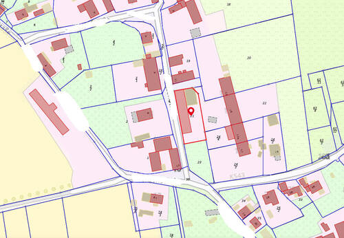 Flurkarte_markiert - Rd. 1.100 m² Baugrundstück in ruhiger Lage von Meuselwitz Heukendorf *PROVISIONSFREI* zu erwerben!
