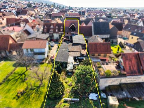 Luftaufnahme - 8 Zimmer Einfamilienhaus in Hirschberg an der Bergstraße