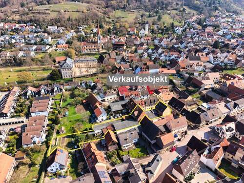 Luftbild - Einfamilienhaus mit 214,00 m&sup2; in Hirschberg an der Bergstraße zum Kaufen