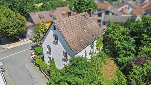 Rückansicht (Luftbild) - 4 Zimmer Einfamilienhaus zum Kaufen in Otzberg