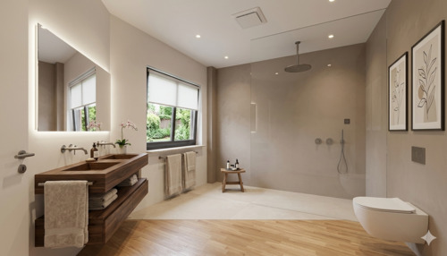 Badezimmer digital bearbeitet - 4 Zimmer Etagenwohnung in Ennepetal