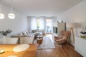 Wohnzimmer - 3 Zimmer Etagenwohnung zum Kaufen in Leipzig