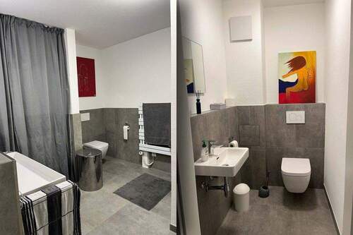 Bad & Gäste-WC - 3 Zimmer Etagenwohnung in Bietigheim-Bissingen