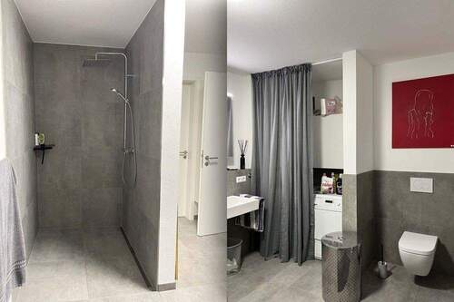 Dusche & Badezimmer - Etagenwohnung mit 92,20 m² in Bietigheim-Bissingen zur Miete