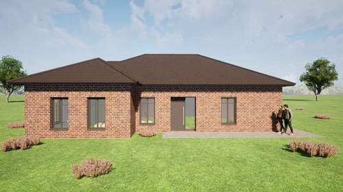 Visualisierung - Schlüsselfertiger Neubau-Bungalow in Herzlake mit durchdachter Planung