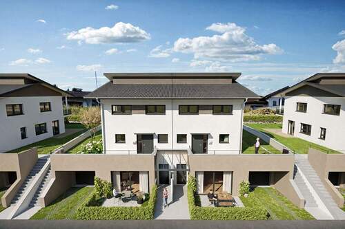 Beispiel - Nordansicht - Pultdach - Grundstück in Penzberg