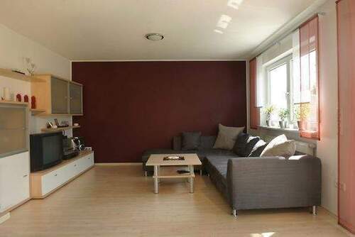 Wohnzimmer im Musterhaus - 