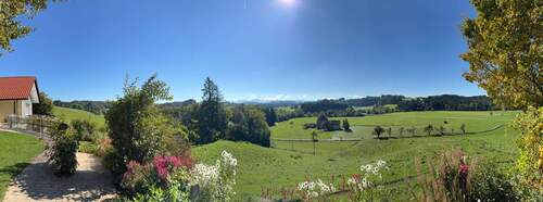 Alpenblick vom Grundstück - 
