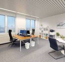 Helles Büro in Düsseldorf mit eigener Küche - möbliert & repräsentativ