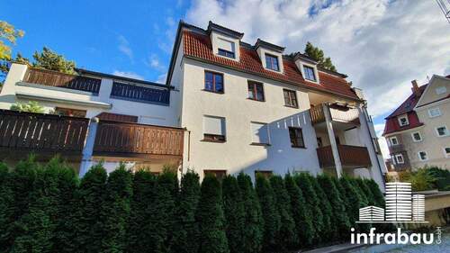 Außenansicht - Helles 1-Zimmer-Appartement mit großem Balkon in Bestlage von Göggingen!