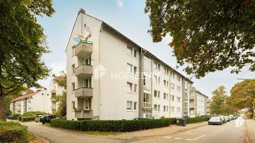 Außenansicht 3 - 2 Zimmer Etagenwohnung zum Kaufen in Delmenhorst