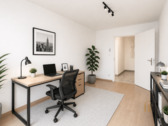 Arbeitszimmer visualisiert - Etagenwohnung mit 60,00 m&sup2; in München zum Kaufen