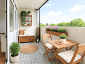Balkon visualisiert - 