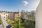Blick vom tollen großen Balkon - 