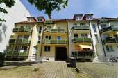 hofseitige Ansicht - I solides Investment! vermietete 3-Raum ETW mit Balkon und Stellplatz in guter Lage I
