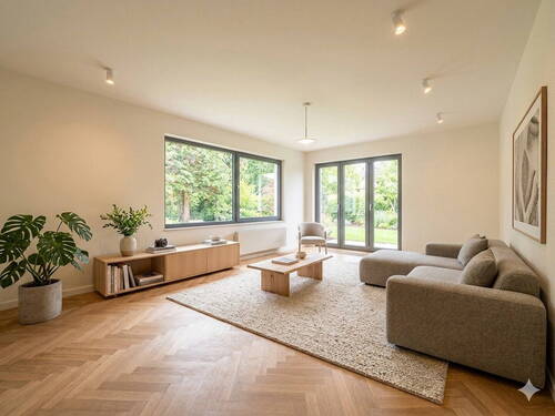 Wohnzimmer - 6 Zimmer Einfamilienhaus zum Kaufen in Leonberg