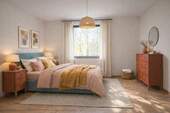 Schlafzimmer EG gestaged - 