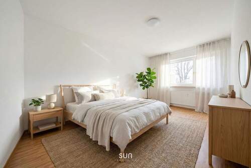 SCHLAFZIMMER (visualisiert) - 2 Zimmer Etagenwohnung zum Kaufen in Bad Homburg vor der Höhe