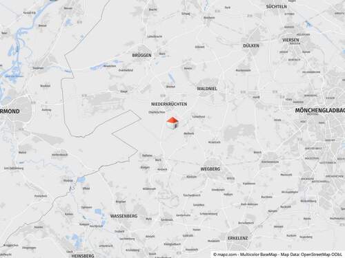 Stadtlageplan - Einfamilienhaus mit 144,60 m&sup2; in Niederkrüchten zum Kaufen
