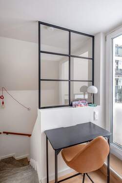 Arbeitsbereich mit Zugang zur Dachterrasse - 